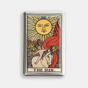 The Sun 100s or King Size Case Storage Box Card Holder Metal Wallet