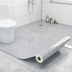 Marble Self-Adhesive Vinyl Wallpaper Roll, Heat Resistant, Easy Clean, Marble Pattern Wallpaper, Bathroom Kitchen Furniture Decor, Cabinet Door Protection Film