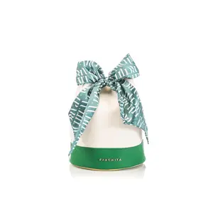 Parchita Vilma Ivory x Verde LA FABRICA Collection