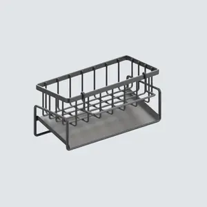 Kitchen Accessories Kitchen Sink Drain Rack &Stainless metal spongerack,  Metal Sponge Drain Holder  Multifunctional Storage Rack for Home, Storage Organizer, Household Essentials, Fall Decor, Kitchen Gadgets