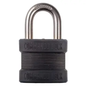 Commando Lock  1.75 x 3 x 1 in. Laminated Steel Dual Ball Bearing Locking Padlock