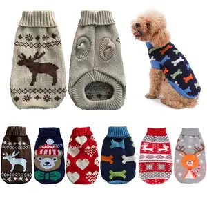 Warm Pet Knitted Winter Sweater for Small Medium Dogs