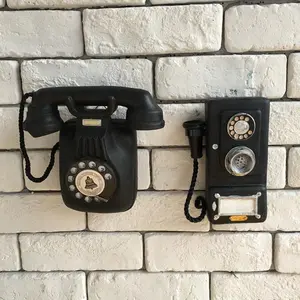 American Country European Retro Vintage Coffee Shop Bar Shop Wall Decoration Telephone Wall Hanging Wall Ornament Hanging Decoration