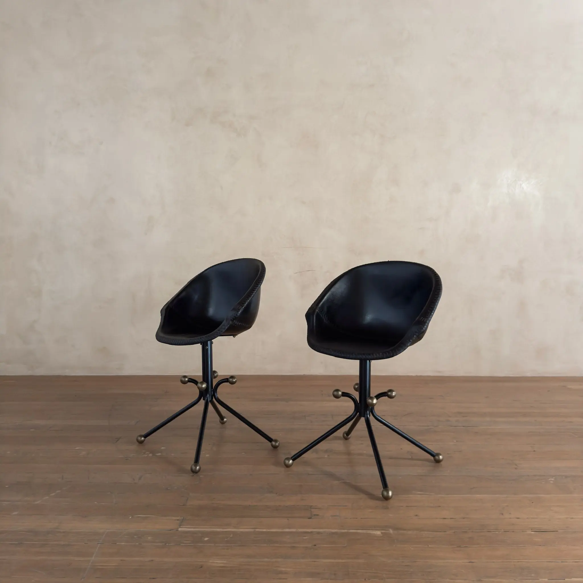 Custom Black Leather Side Chair Custom Black Leather Side Chair