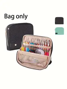 Unique Design Crochet Hook Storage Box, Vertical Stand Organizer for Knitting Supplies, Casual Style Bag Accessory for All Seasons, Multifunctional Storage Bag