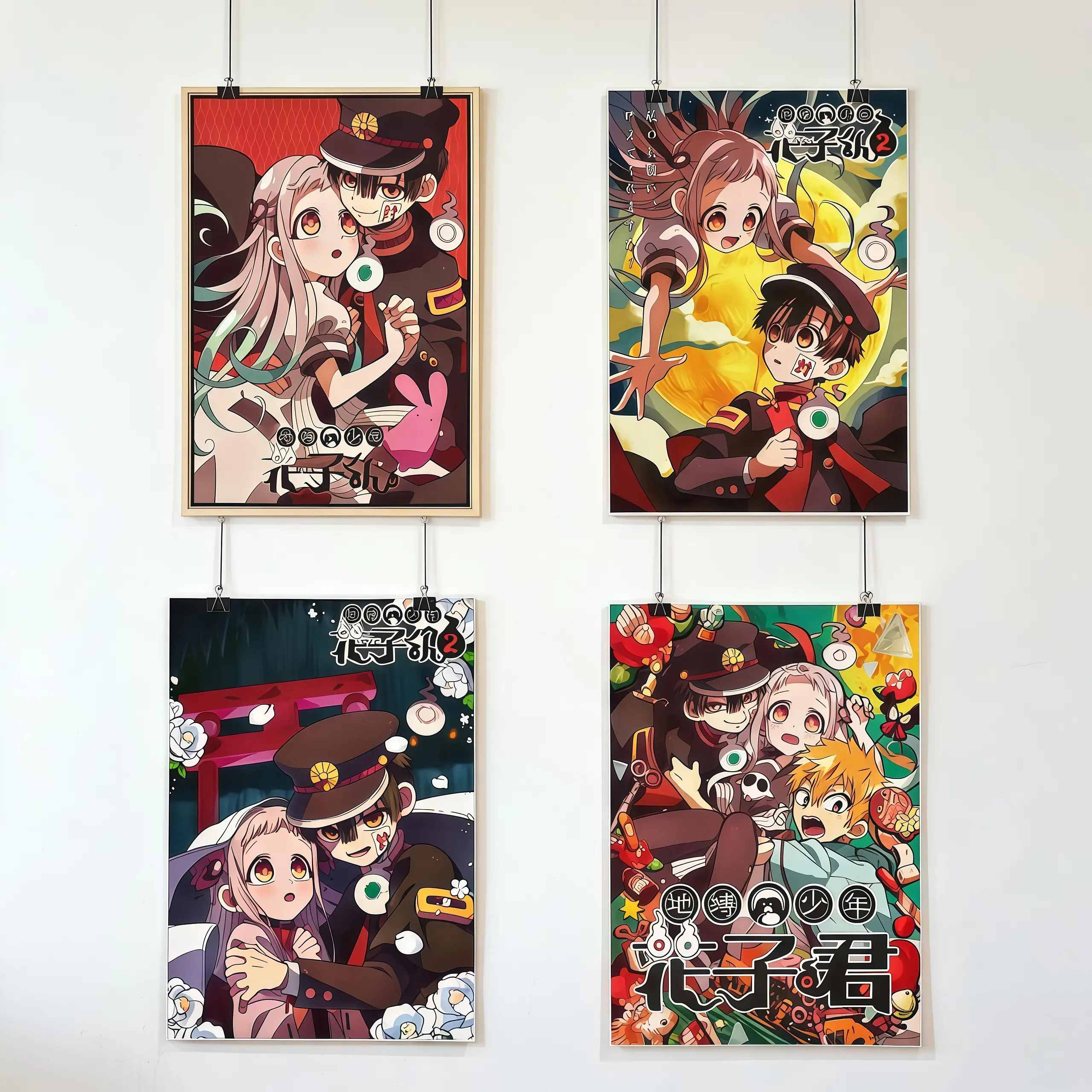 [No Frame] Toilet-Bound Hanako-kun Canvas Poster Set, High-Quality Home Decor Prints for Anime-Themed Rooms, Ideal Gift for Anime Fans