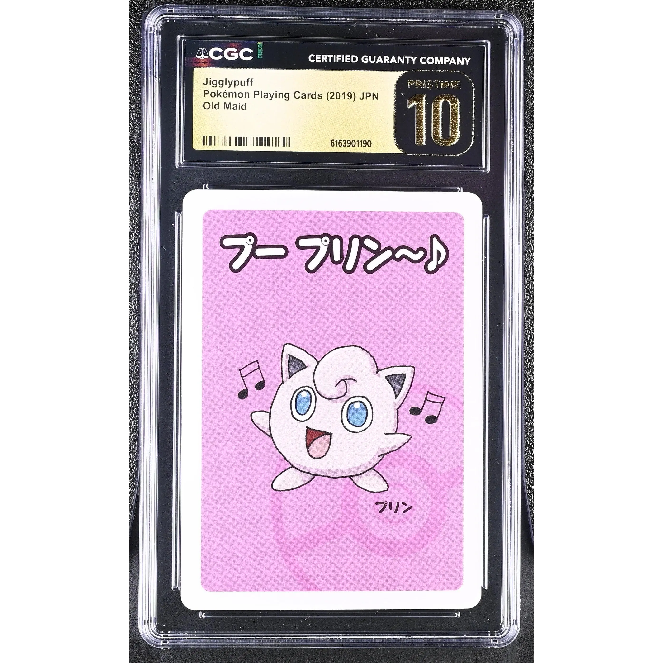 Jigglypuff Japanese Old Maid CGC Pristine 10 Pokemon Graded Slab