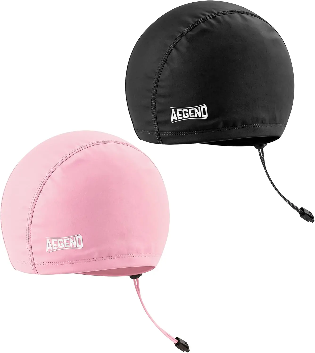 Adjustable Kids Swim Cap for Girls Boys Age 4-16, Fabric Breathable Kids Swimming Cap for Long Hair
