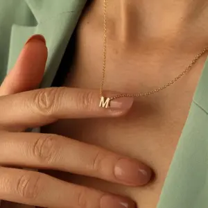 Non-Natural Crystal Necklaces with Letter M Pendants, Jewelry Accessories & Derivatives