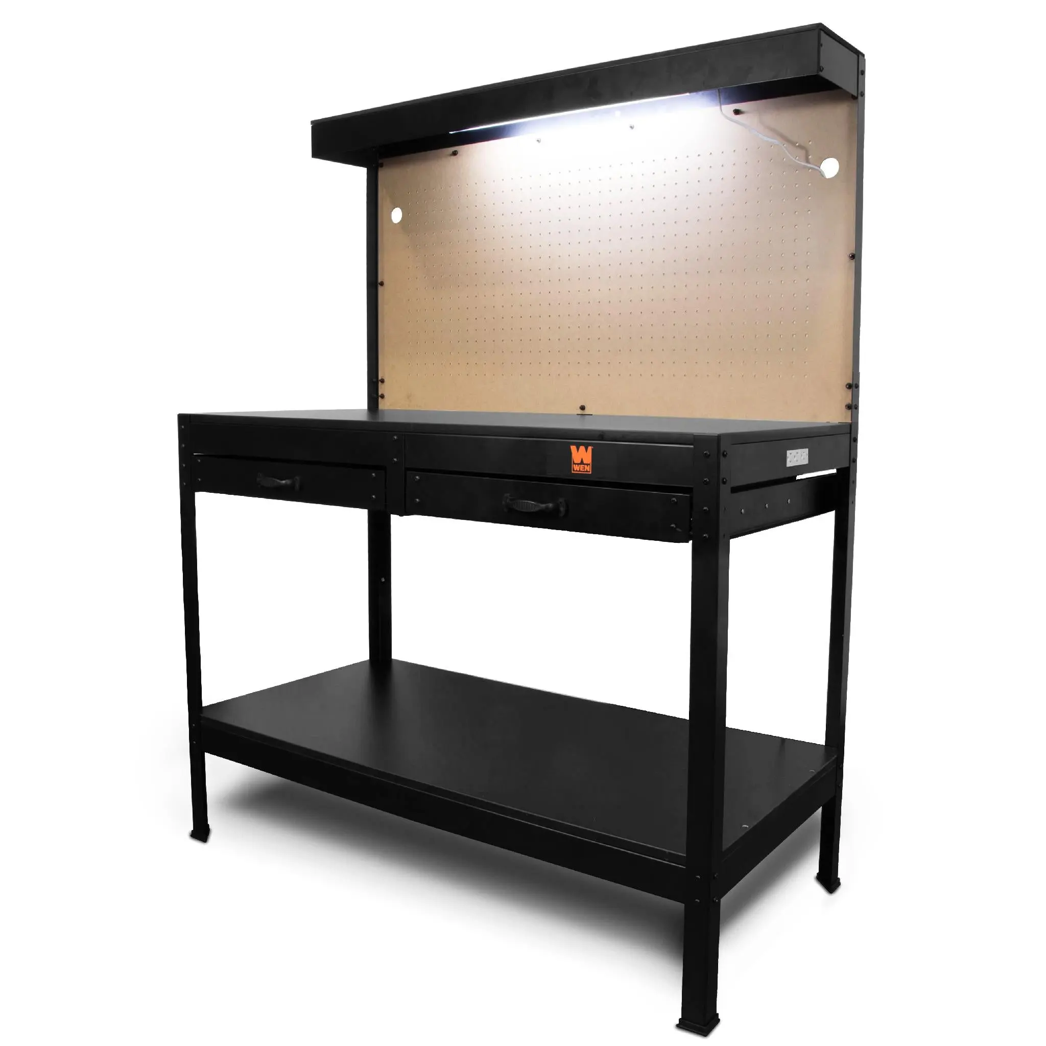 WEN WB4723T 48-Inch Workbench with Power Outlets and Light WEN WB4723T 48-Inch Workbench with Power Outlets and Light