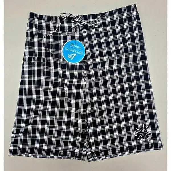 Wailoa “Black Palaka” Board Shorts