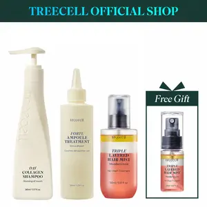 TREECELL Damage Care Hair Bundle | Shampoo, Treatment & Hair Mist Set + Free 20ml Mini Mist