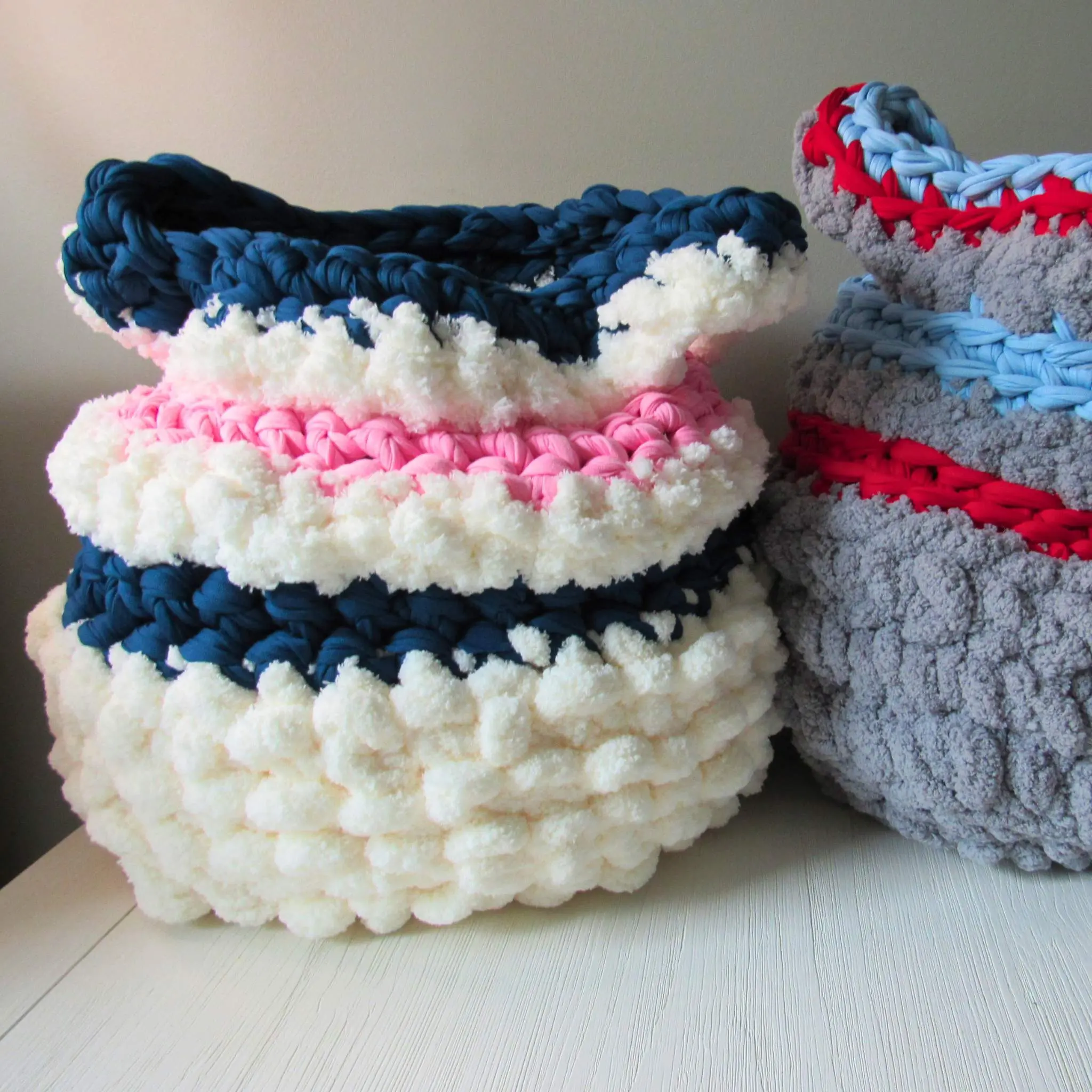 Cozy Catch-All Crocheted Storage Basket