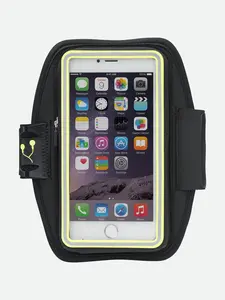 NATHAN SonicStorm Smart Phone Carrier - Water-resistant phone carrier with plush pocket—secure fit for sweaty workouts Smartphone Protection