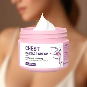 Bust Massage Cream, Breast Care Cream, Lifting Cream with Pueraria Root & Panax Ginseng Plant Extracts - Hydrating & Firming, Improves Skin Tone & Tightens Skin, Alcohol-Free, Non-Greasy Formula, Effective Lift, All Skin Types, Women'S Breast Care