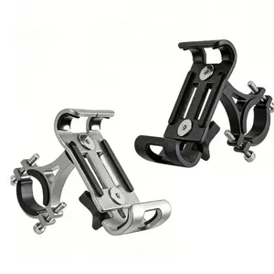 1 Pc Aluminum Alloy Bike & Motorcycle Phone Mount, Creative Multi-Functional Phone Navigation Holder, Cycling Equipment for Mountain Bikes, Road Bikes and Electric Motorcycles.
