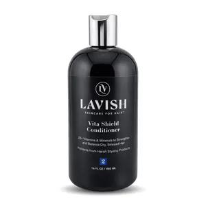 LAVISH Vita Shield Conditioner with 25+ Vitamins & Amino Acids Strengthening Moisture Balance Formula 16 Fl Oz