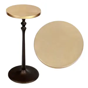 Lulu 19.5" Art Deco Classic Pedestal Round Metal Drink Table and Decorative End Table Lulu 19.5" Art Deco Classic Pedestal Round Metal Drink Table and Decorative End Table