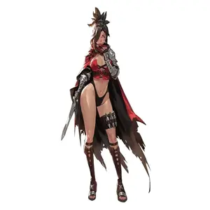 Dark Fantasy Female Warrior Sticker Anime Rogue Assassin Girl with Sword Decal for Laptop Car Window Gaming Setup Edgy Aesthetic Unique Gift