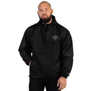 Unisex HitSquad Bullies Curved Logo Embroidered Champion Packable Jacket Menswear Pocket Coats Embroidery