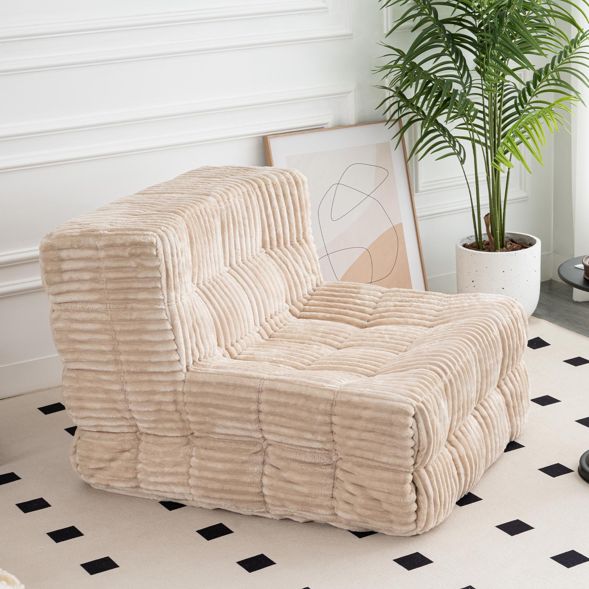 EGO Napcube Floor Sofa, Togo Sofa, Fireside Chair, Hybrid Design, Comfy for Living Room, Ergonomic Lounge, Modern Interior Beanbag Luxury