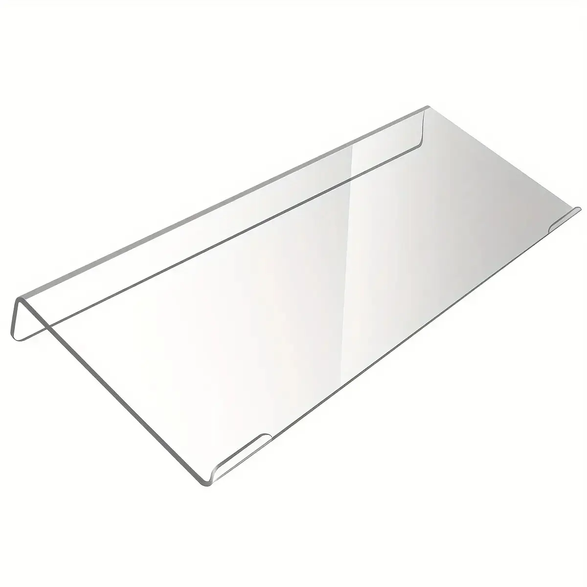 Ergonomic Transparent Acrylic Keyboard Stand, Computer Stand with Armrests, Adjustable Desk Support for Home Office Typing, Modern Design