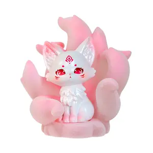 Ancient-style figurine auspicious nine-tailed fox blind box office car desktop TV cabinet decoration gift