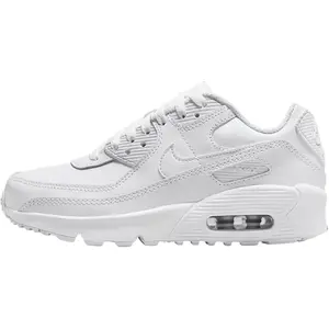 Nike Air Max 90 Leather GS 'White Metallic Silver' Youth/Women's