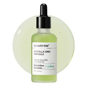 Dermafirm Centella Zinc Ampoule 1.69 fl.oz, Korean Serum with 35% Centella Asiatica + Zinc PCA for Blemish-Prone & Sensitive Skin, Soothing & Post-Blemish Mark Care