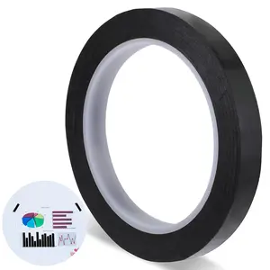 217 Feet X 1/2 Inch White Board Tape Black Self Adhesive Thin Graphic Tapes for Dry Erase Board Chart Line Grid Marking