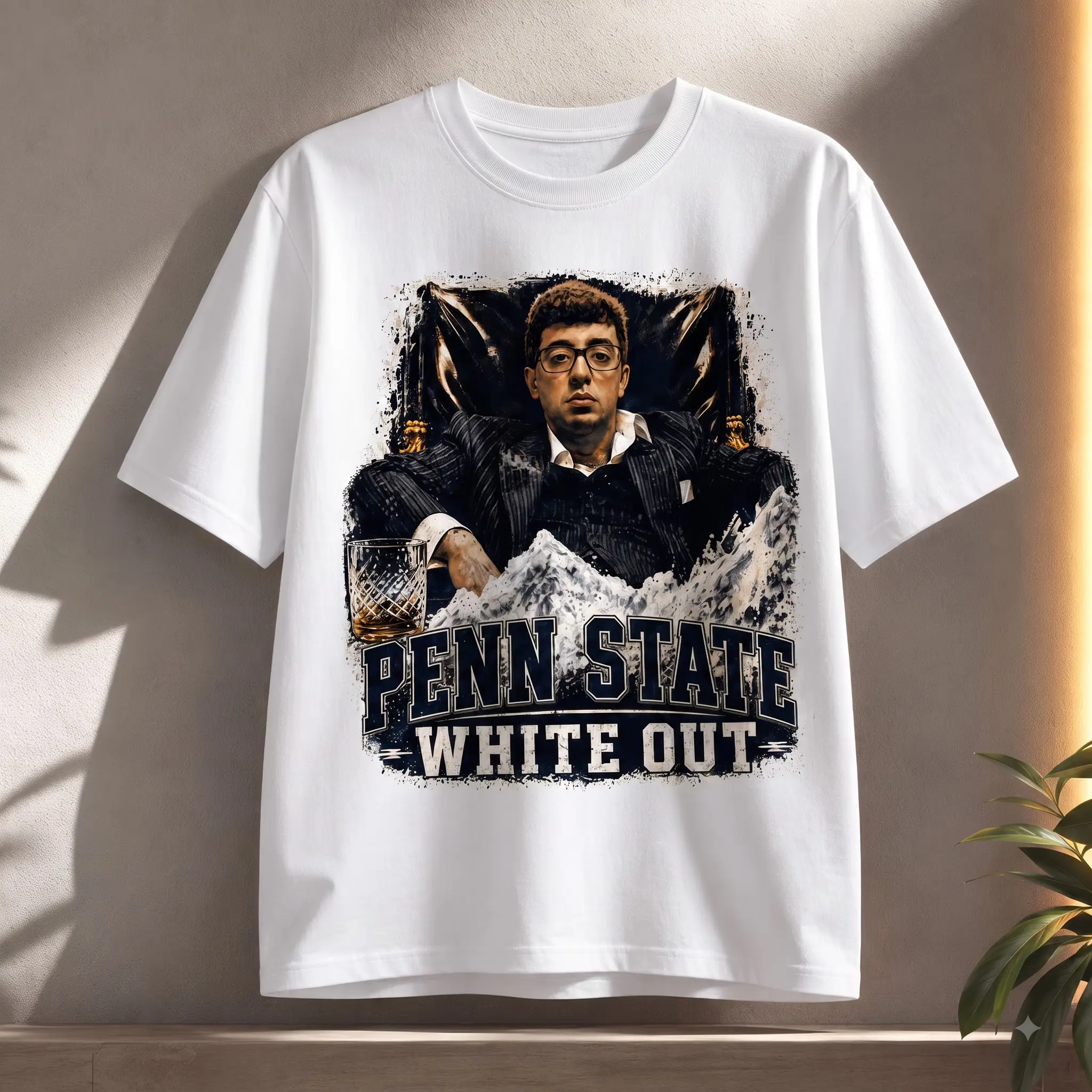 Pablo Pledge Escobar T-Shirt, PennState White Out Shirt, Funny College Game Day Fan Gift