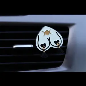 Bewbie Tassel Car Charm | Glow in the dark! Decor only or Felt Car Diffuser Magnet