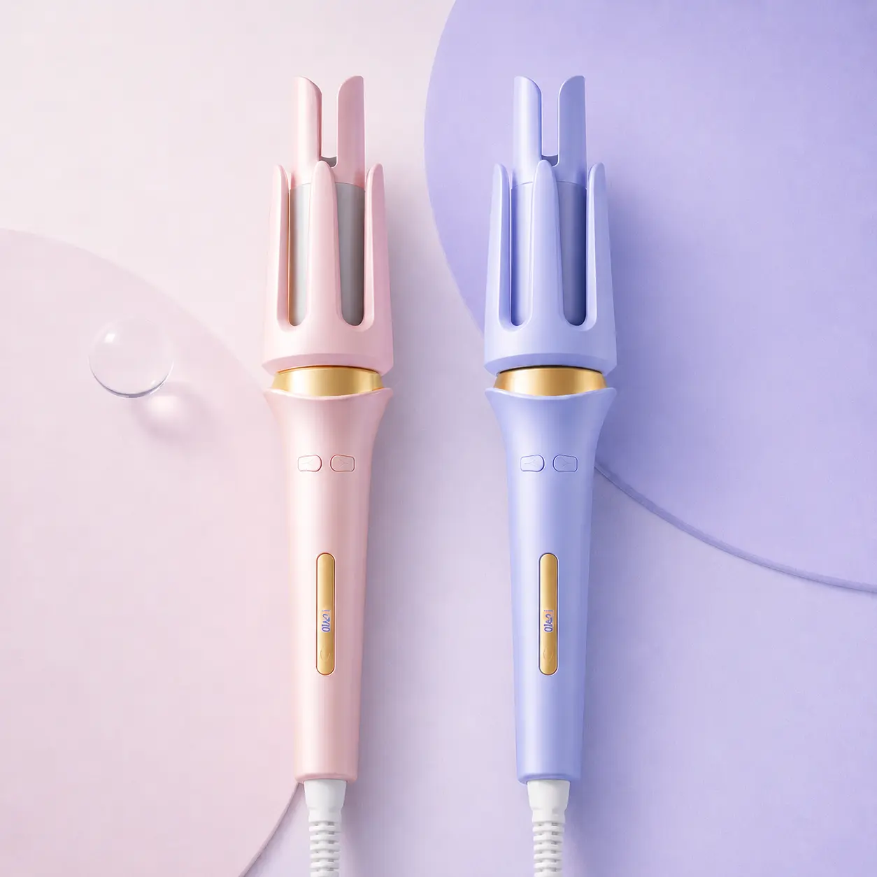 32mm Ceramic Automatic Hair Curler - Auto Rotating Curling Iron with 1-Touch Operation, 3 Temperature Settings, Fast Heating, Anti-Scald Design for Long & Short Hair Volume Curls