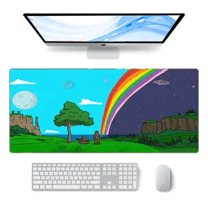 Inspired The Big Lez Show Deskmat, Sassy The Sasquatch Mouse Pad, Funny Stoner Cartoon Desk Mat, Aussie Meme Style Deskpad, Vibrant Gaming Setup Accessory