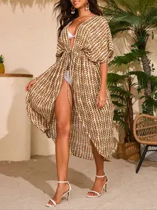 Women's Breezy Lane Kimono Swimsuit Coverup, Beach Cover-Up Swimwear Cardigan, Beach Cover Ups, Perfect for Summer & Casual Wear