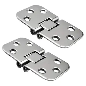 MARINE CITY 2 Pcs Flush Mount Hatch Hinges – 316 Stainless Steel, 180° Rotation, Corrosion Resistant Marine Hinges for Boats, Yachts, Doors & RVs
