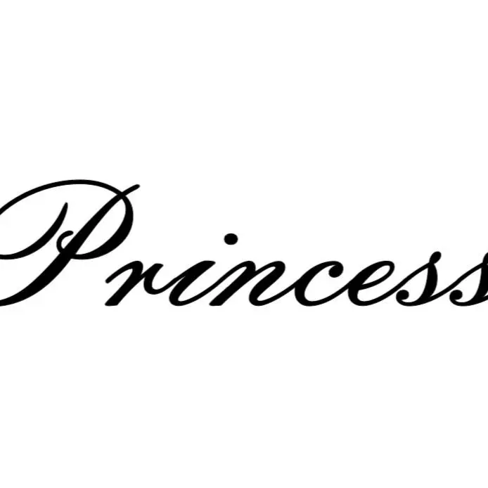 Princess Premium Vinyl Decal, Multiple Color Options, Multiple Size Options