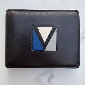 Pre-owned Louis Vuitton FINAL SALE Small Leather Goods World Cup Men's Bifold Wallet