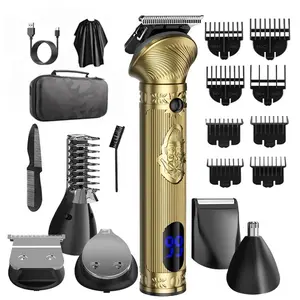 Multifunctional Hair Trimmer, 1 Set Professional 6 in 1 Hair Clipper Grooming Kit, Electric Razor, Shaving Kit for Mustache Body Nose Hair Facial for Men