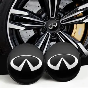 4pcs 60mm Car Styling Wheel Car Logo Badge Wheel Hub Cap Center Cover Emblem Accessories For Infiniti Q50 Q70 QX70 FX35 Q30G37 QX60 G35 Q60 QX50 Accessories Cool Car Decoration
