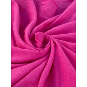 Fuchsia Crinkle Cotton Gauze