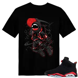 Unisex T-shirt To Match Sneakers Jordan 6 Reverse Infrared - Space-Jam. 100% Cotton for Casual Wear. Comfortable Summer Unisex T-Shirt to match Jordan Sneaker. Streetwear Style. urban outfitters