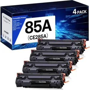4-Pack Black Toner Cartridge Replacement for HP 85A CE285A Compatible with LaserJet Pro P1102W M1212NF M1217NFW P1109W Printers