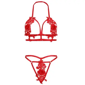 Avidlove Lingerie Sets for Women 2 Piece Bra Panty Set Cut Out Outfits for Women