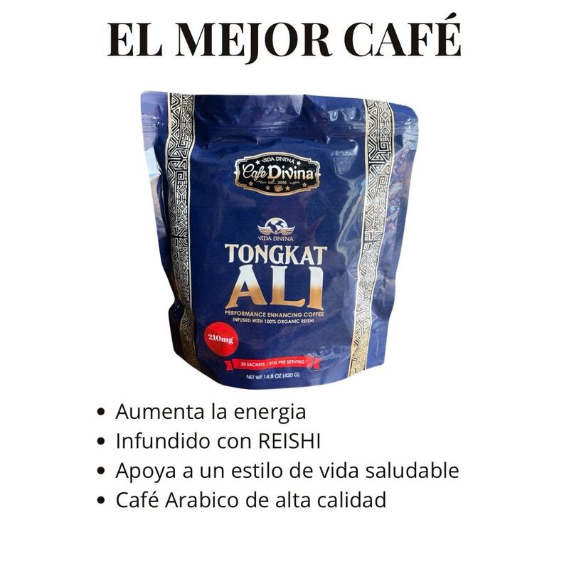 Tongkat Ali Performance Enhancing Coffee with 100% Organic Reishi Beverage Natural Ginseng Drink