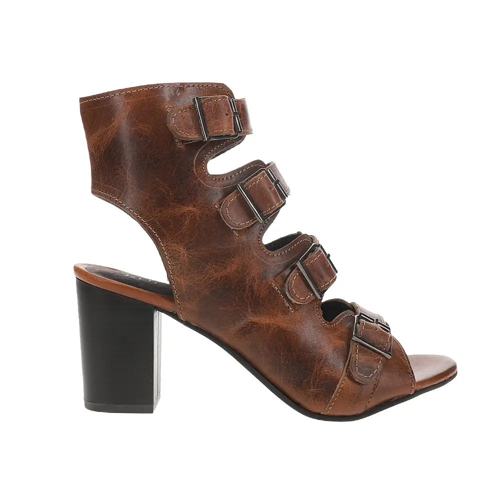 ROPER Womens Milo Gladiator Block Casual Sandals Casual High Heel 3" & Up - Brown ROPER Womens Milo Gladiator Block Casual Sandals Casual High Heel 3" & Up - Brown