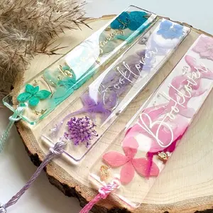 Custom Bookmarks with Real Flowers and Unique Typography - Perfect for Bulk Orders and Personalized Gifts