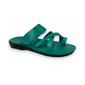 The Good Shepherd - Leather Toe Loop Sandal | Turquoise