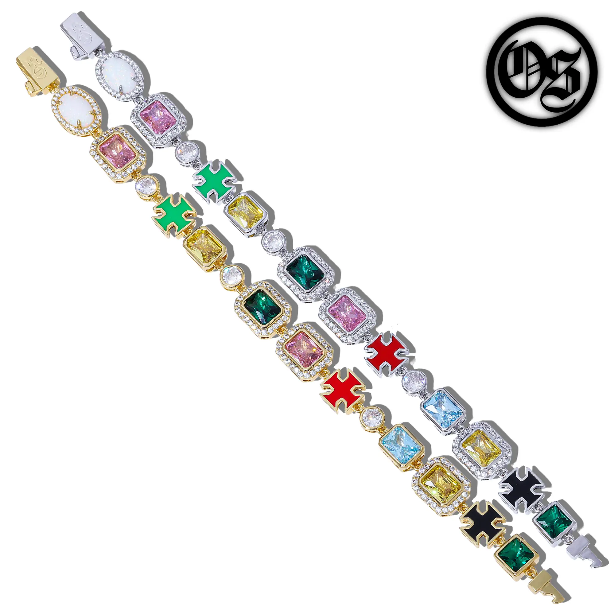 OTHERSIDE Multi Gemstone Bracelets - Silver & Gold