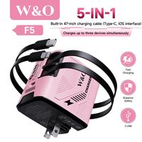 ​​（Upgraded ）3-Device Charge / Longer Cables-Pink